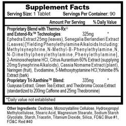 Hi-Tech Pharmaceuticals Lipodrene Hardcore smak naturalny 90 szt.