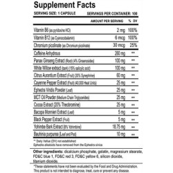 CLOMA PHARMA METHYLDRENE 25 EPHEDRA 100kaps Z USA